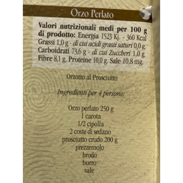 Orzo perlato Az. Agr. Belardi 400 gr - immagine 4